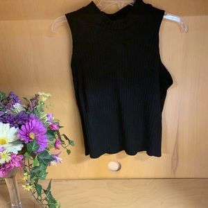 Black halter tank top